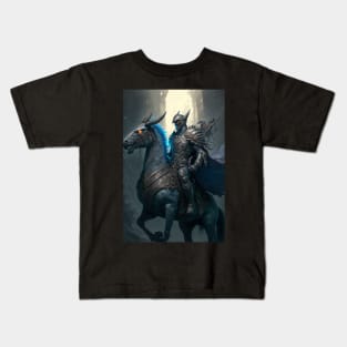 Knight Riding A Wyvern Kids T-Shirt